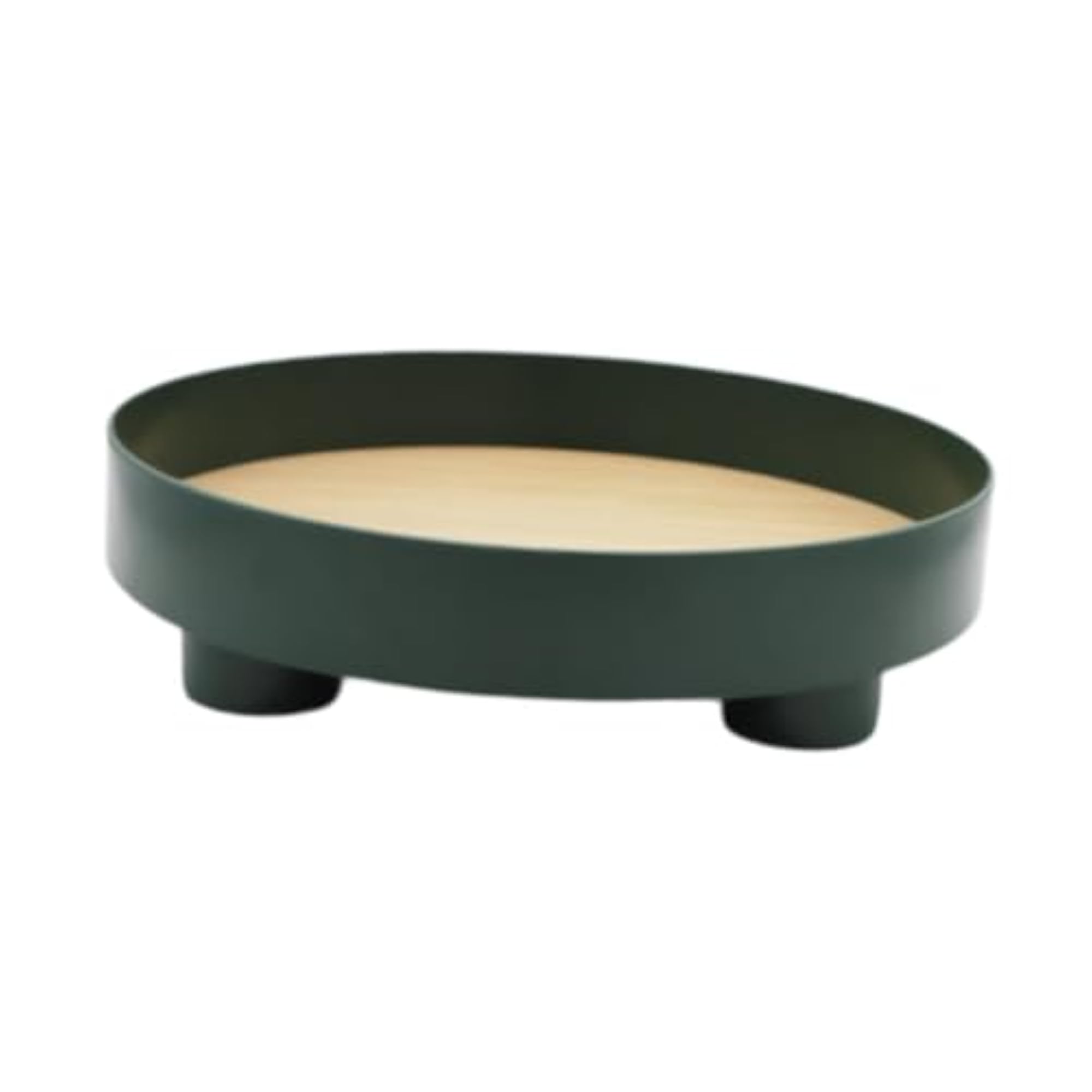 Portable Round Vanity Serving Tray for Hotel & Fruit Bar